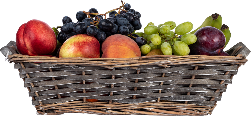 Fruit Basket on Transparent Background